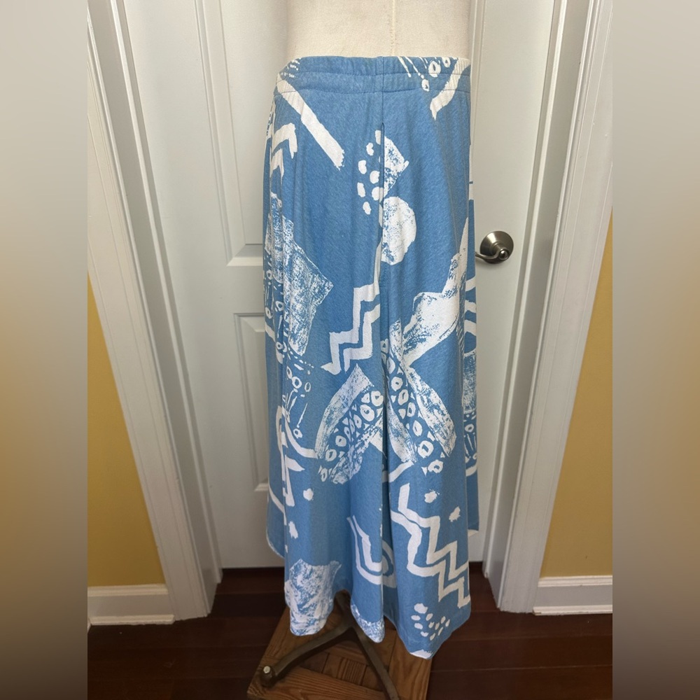 Vintage 80s HMJ abstract print Skirt featuring geometric shapes L Pockets